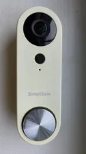 SimpliSafe Wired Wi-Fi video Doorbell Pro 1080p HD Smart security Camera White