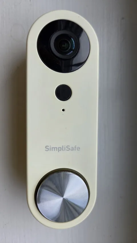 SimpliSafe Wired Wi-Fi video Doorbell Pro 1080p HD Smart security Camera White