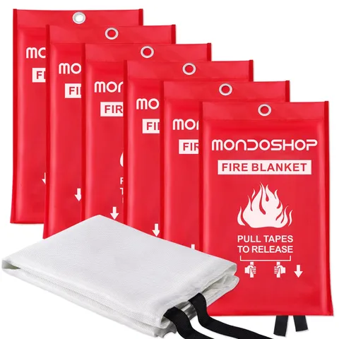 Fire Blanket for Home and Kitchen 6pack Fire Blankets Fire Resistant Blanket ...