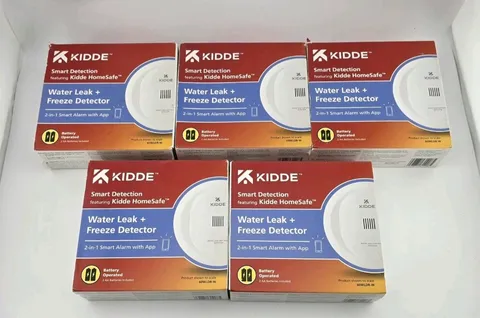5 New Kidde Smart Water Leak and Freeze Detector WiFi Alexa Google 60WLDR-W 