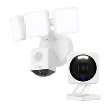 Wyze Wired 2.5K Floodlight Pro and Indoor/Outdoor Security Camera Bundle