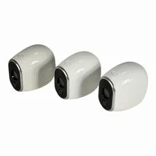 3x Netgear Arlo VMC3030 Indoor/Outdoor Add-On Security Camera - No Batteries