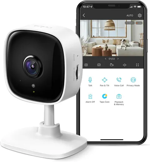 Tapo 2K Indoor Security Camera for Baby Monitor, Dog Camera W/Motion Detection,