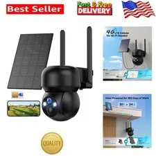 Wireless Solar Camera for Home Security: 4G LTE, Motion Alerts, Easy App Control