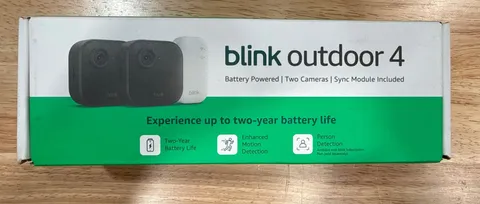 Blink Outdoor 4 Wireless Smart 1080p Security Camera - 2 Camera System. Open Box