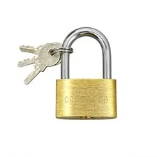 1" x 1.4" Solid Brass Padlock with 3 Keys Heavy Duty Lock