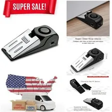 Portable 120DB Door Stop Alarm with Adjustable Sensitivity for Home Defense