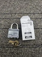 (QTY 2) Master Lock 1KAW1RSV: Commercial Keyed-Alike Laminated Steel Padlocks