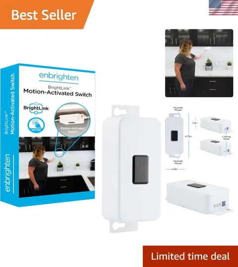 Compact BrightLink Motion-Activated Switch for Smart Home Lighting Solutions