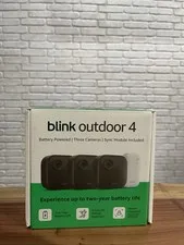 Blink Outdoor 4-Camera Security System with Sync Module 1080p Wi-Fi - FAST SHIP!