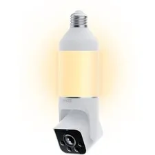 Wyze Bulb Cam 2K Smart Security Camera LED Light Bulb WiFi Color Night Vision