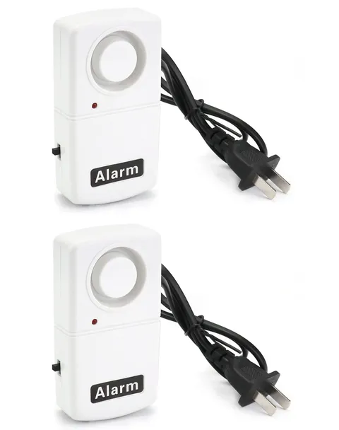 QWORK Power Failure Alarm, 2 Pack Automatic Cut Outage 2 