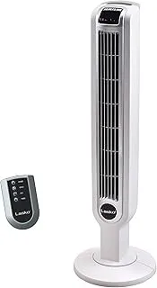 Lasko Oscillating Tower Fan with Remote Control and Timer - Quiet Standing Fan f