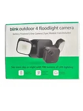 Blink Outdoor 4 Smart Floodlight Wireless Security Camera Open Box