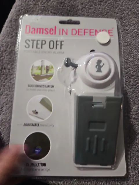 Damsel In Defense Step Off Portable Entry Alarm NIB