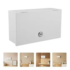 Surface Mount Outlet Box - 2-Gang Wall Mount Electrical Lockable Box for