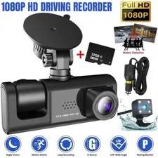 32GB Camara Dash De Coche Delantero Trasero Adentro Para Auto Carro Con G-sensor