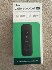 Blink Wireless Video Doorbell Newest Model 2K+ video doorbell, 2K resolution.