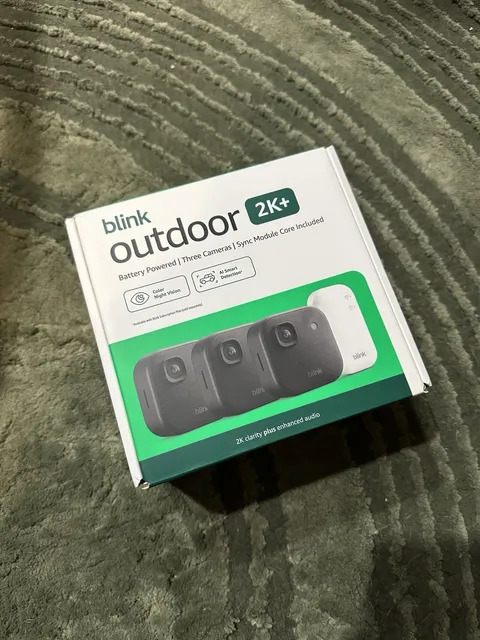 Blink Outdoor 2K+ Wireless Smart Security 3 Cameras + Sync Module NEW IN BOX