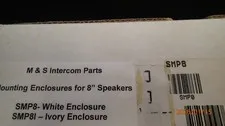 M&S Linear SMP8 Mounting Enclosures for 8" Speakers New Ivory