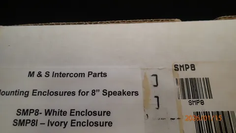 M&S Linear SMP8 Mounting Enclosures for 8" Speakers New Ivory