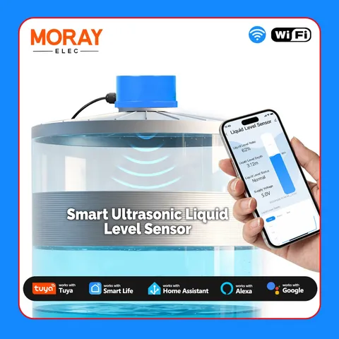 Moray ME201W WiFi Ultrasonic Water Level Sensor Tuya Smart Life Monitor