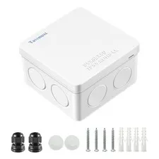 Tavonuxt Waterproof Electrical Junction Box 3.4" x x 2", White