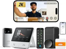 Video Doorbell Camera Wireless with Monitor with Lock Pro, No Subscription, 4.3