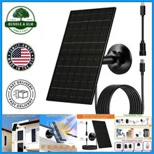 Waterproof Solar Panel for Rechargeable Battery Security Cameras, 6W Power
