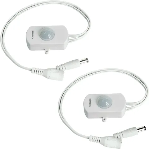 2 Pack  BS010WL PIR Motion Activated Sensor Switch,Dc 12V~30V 3A Occupancy Senso