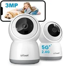 2PCS ieGeek 5G&2.4G WiFi Security Camera,indoor Baby Monitor Pet Cameras Dog Cam