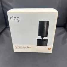 Ring Pan-Tilt Indoor Camera 2024 | 360° Coverage HD Video Two-Way Talk - Black