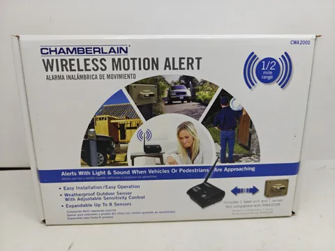 Chamberlain Wireless Motion Alert CWA2000 1/2 Mile Motion Sensor Alarm Used