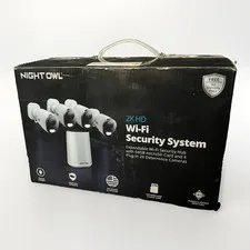 Night Owl FWR8-64GB-F44L 8-Channel 2K WiFi Security System New, Open Box