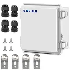 XINYIELE Waterproof Outdoor Project ABS Plastic 5.9"X5.9"X3.5", Grey Cover