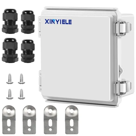 XINYIELE Waterproof Outdoor Project ABS Plastic 5.9"X5.9"X3.5", Grey Cover
