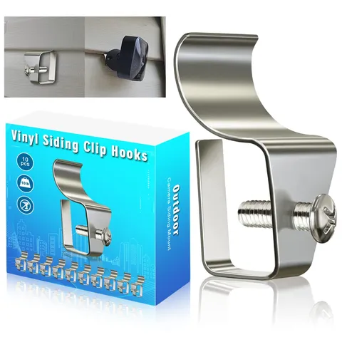 (10 Pack) Vinyl Siding Clips Hooks for Blink Outdoor Camera No-Hole Needed