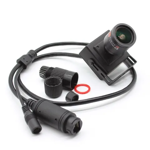 HD Mini Box 8MP CCTV Audio AI POE IP Camera Network Blacklight ONVIF + 2.8-12mm