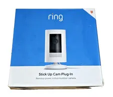 Ring Stick Up Cam Plug-In Indoor/Outdoor Wired 1080p Night Vision Alexa NEW