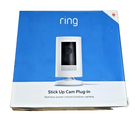 Ring Stick Up Cam Plug-In Indoor/Outdoor Wired 1080p Night Vision Alexa NEW