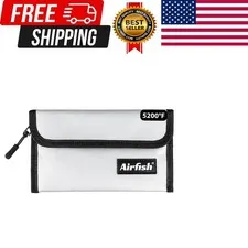 Fireproof Money Bag 5 x 8 inches Fireproof Wallet Waterproof Cash Bag NEW