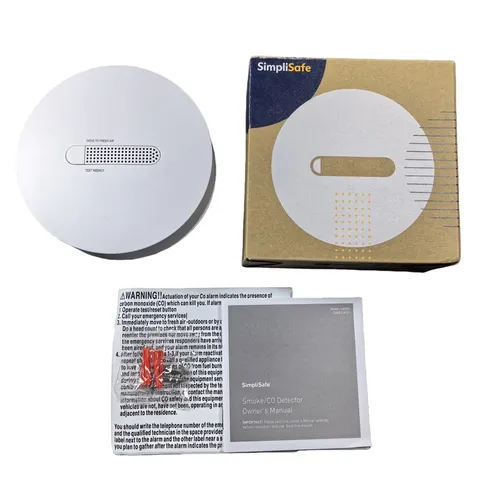 SimpliSafe Smoke & Carbon Monoxide Detector Smoke Alarm Security Latest Gen