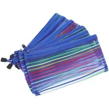 6PCS Bill Bags Money Bags Bank Deposit Money Bags Zipper Mesh Pen Bags US
