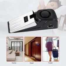 Security Door Stop Alarm System 120DB Hotel Home Wireless Security Safety Tools
