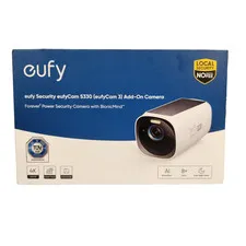 eufy Security eufyCam S330 eufyCam 3 Add-On Camera 4K Solar Wireless White