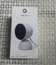 Google Nest Cam Indoor Wired 2nd Gen 1080p Night Vision Wi-Fi White