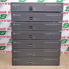 Lot of 7 - TP Link VIGI NVR1008H 8CH PoE Network Video Recorder -NoPwrCrd- USED