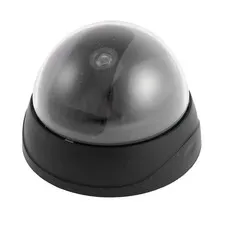 Black Shell Powered Fake Battery Dome Surveillance Security Cameras