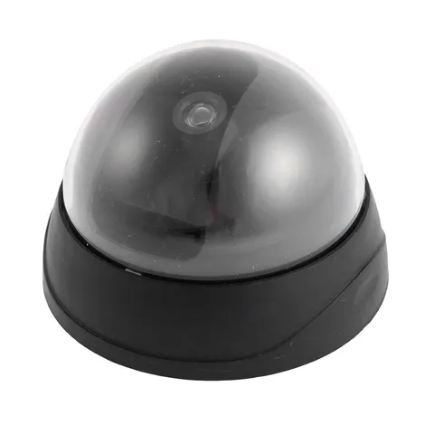 Black Shell Powered Fake Battery Dome Surveillance Security Cameras