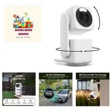 Cam Pan v4, 4K Indoor/Outdoor Security Camera with 360° Pan/Tilt